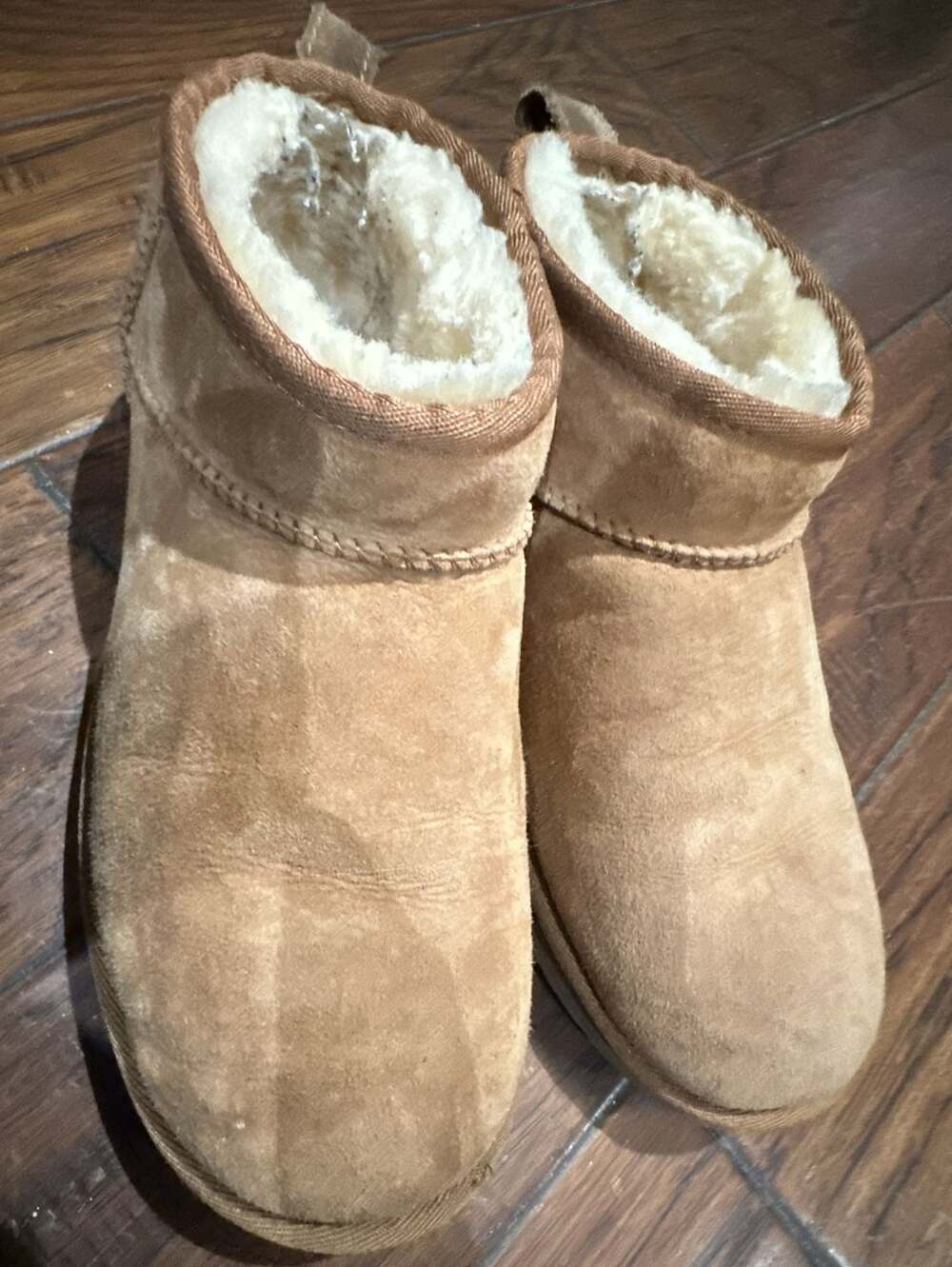 UGG Classic Ultra Mini Boots Chestnut Suede